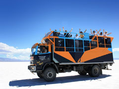 4x4 truck 4x4 truck, Salinas Grandes, Jujuy, Argentinië